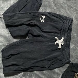 Under Armour Black Sweatpants with White Logo